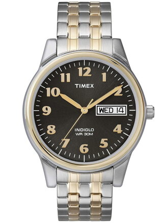 HODINKY PÁNSKE TIMEX Charles Two-Tone T26481 INDIGLO + BOX