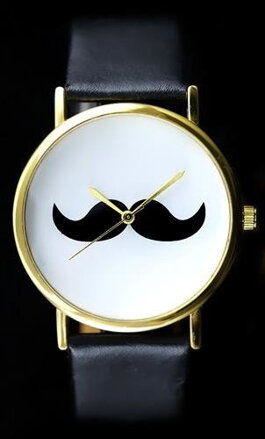Hodinky dámske MUSTACHE - WĄSY - asox (zx548)