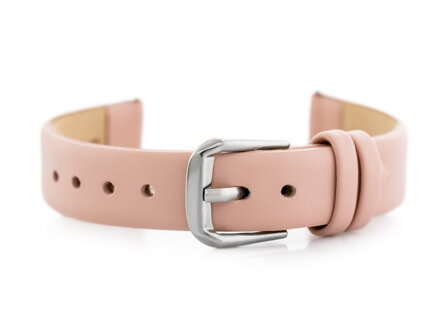 Kožený remienok W76 - pink - 12mm