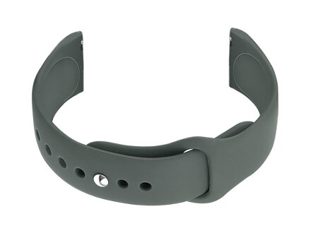 Gumový remienok na hodinky U21 20mm - dark gray