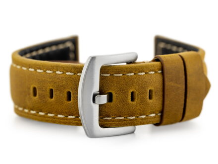 Kožený remienok W29 - light brown 22mm