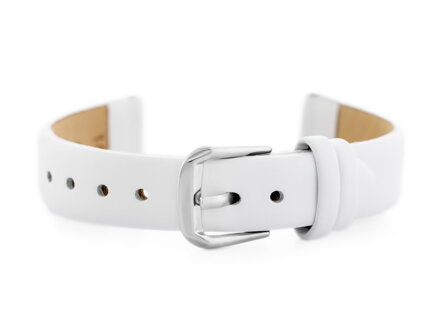 Kožený remienok W76 - white - 14mm