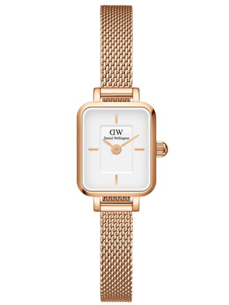 DÁMSKE HODINKY DANIEL WELLINGTON Quadro Mini Melrose 15mm DW00100727 + KRABIČKA (zw524c)