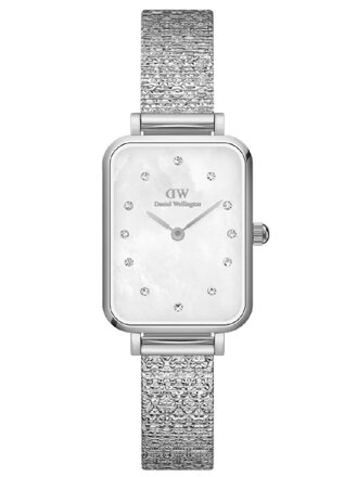 DÁMSKE HODINKY DANIEL WELLINGTON Quadro Lumine Pressed Piano 20mm DW00100580 + KRABIČKA (zw519c)