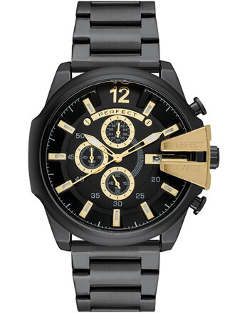PÁNSKE HODINKY PERFECT M513CH-07 - CHRONOGRAF (zp387a) + KRABIČKA