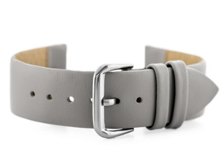 Kožený remienok na hodinky W86 - gray - 20mm