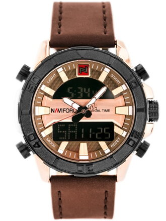 Hodinky pánske NAVIFORCE - NF9114 (zn046e) - brown/rosegold