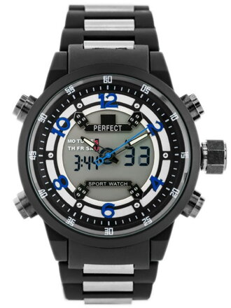 Hodinky pánske PERFECT A879 - DUAL TIME (zp224d)