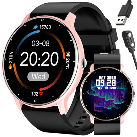 SMARTWATCH UNISEX GRAVITY GT1-2  PULSOMETR (sg015b)