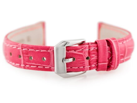 Kožený remienok W64 - pink - 16mm