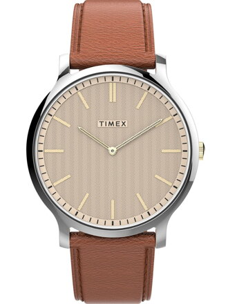 Pánske hodinky Timex s béžovým ciferníkom TW2V28200 (zt221a)