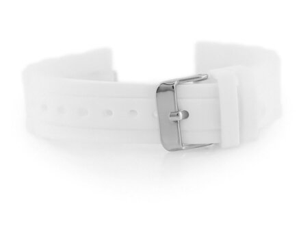 Gumový remienok na hodinky 904W - vlnitý - 22mm