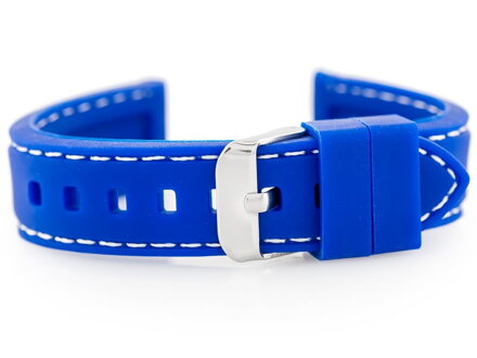 Gumový remienok na hodinky U20 - blue 18mm