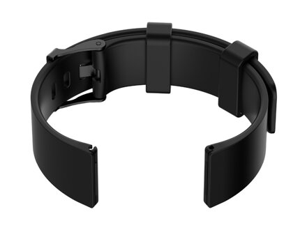 Gumový remienok na hodinky U15 - black/black - 20mm