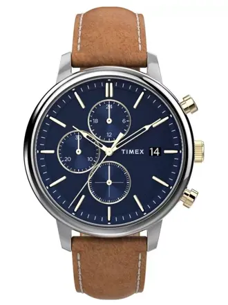 Pánske hodinky Timex Easy Reader s koženým remienkom TW2U39000