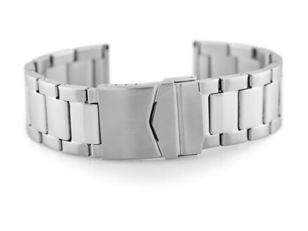 Náramok 601S - oceľový HQ - silver - 22mm
