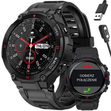 SMARTWATCH pánske GRAVITY GT7-1 - Uskutočňovanie hovorov (sg016a)