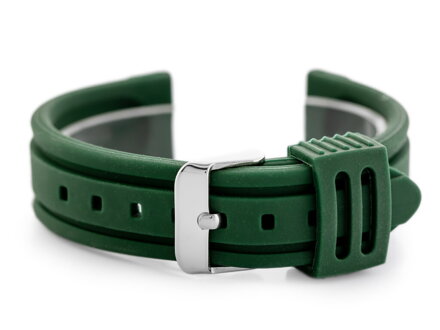 Gumový remienok na hodinky U09 - green - 28mm