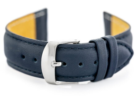 Kožený remienok W83L -darkblue - 16mm