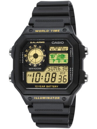 Hodinky pánske CASIO Sports AE-1200WH-1B + BOX