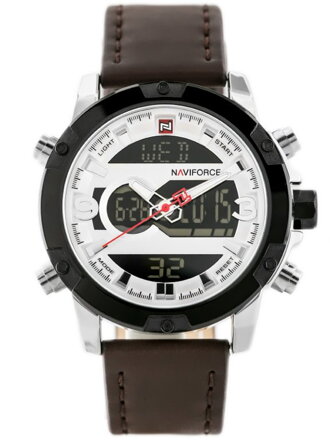 Hodinky pánske NAVIFORCE - NF9097 (zn043a) - brown/silver