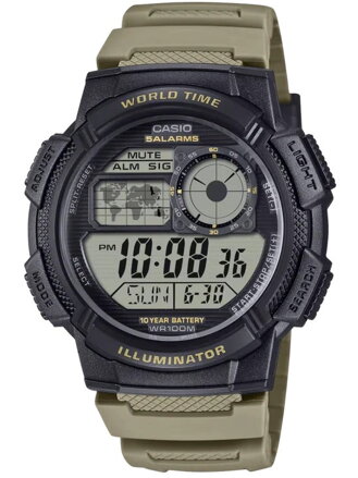 ZEGAREK MĘSKI CASIO AE-1000W-5AVEF (zd073i) - WORLD TIME + BOX