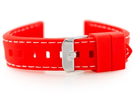 Gumový remienok na hodinky U20 - red 18mm