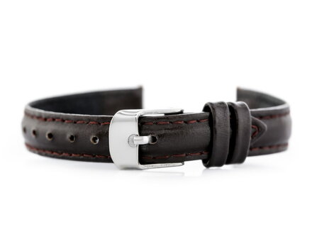 Kožený remienok - CASIO - dark brown IV - 12mm