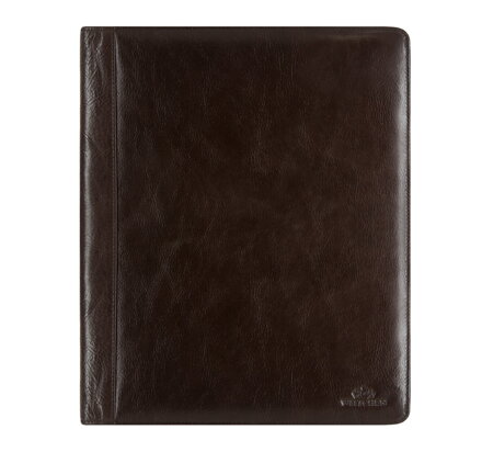 Aktówka skórzana bez zapięcia brązowa 21-5-006-4