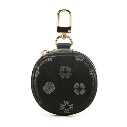 Brelok z etui skórzany czarny 34-2-002-1B