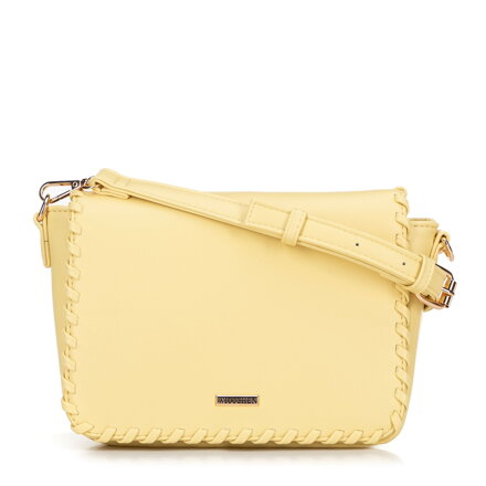 Damska crossbody z obszytą klapą żółta 100-4Y-235-Y