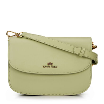 Damska crossbody ze skóry naturalnej zielona 100-4E-214-Z