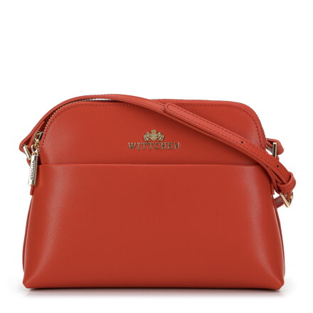 Damska saddle bag ze skóry prosta pomarańczowa 29-4E-021-6