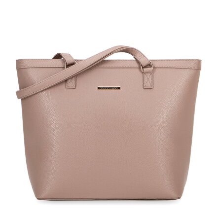 Dámska shopper kabelka z ekokože veľká béžová 100-4Y-004-9