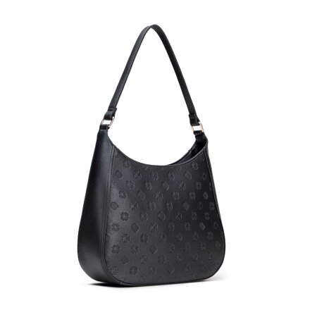 Damska torebka na ramię z imitacji skóry w tłoczenie czarna 101-4Y-P10-1