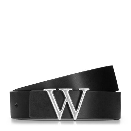 Damski pasek skórzany z literą "W" 93-8D-206-1