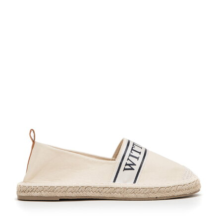 Damskie espadryle z lamówką z napisem WITTCHEN 98-DP-802-9