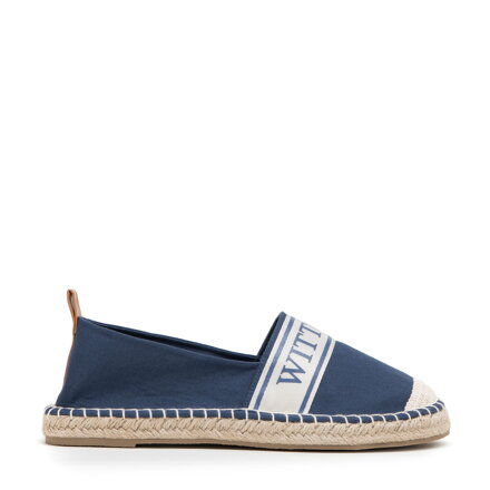 Damskie espadryle z lamówką z napisem WITTCHEN 98-DP-802-N