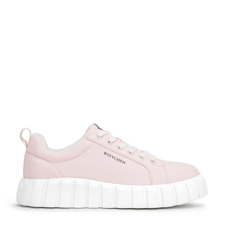 Damskie sneakersy na platformie różowe 98-D-959-P
