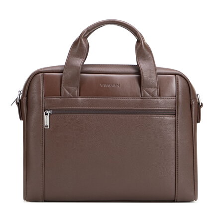 Elegancka torba na laptopa 15,6” brązowa 102-3P-917-4