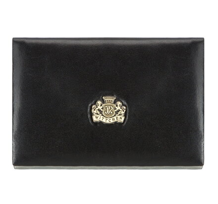 Etui na dokumenty ze skóry naturalnej czarne 11-2-133-1