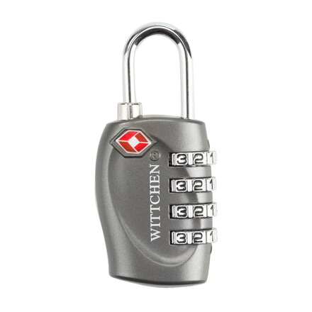 Kłódka szyfrowa TSA podłużna ciemnoszara 56-30-023-14