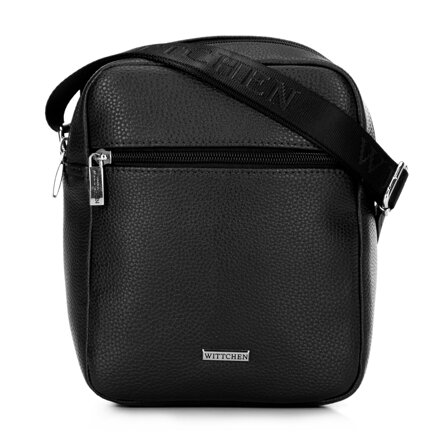 Malá crossbody taška z ekokože čierna 100-4P-012-1