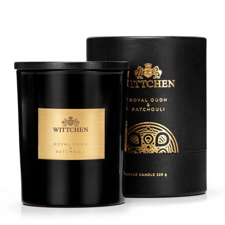 Świeca sojowa z bawełnianym knotem mała Royal Oudh & Patchouli 1-HC-100-1