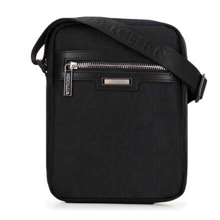 Pánska klasická crossbody taška čierna 100-4U-906-1