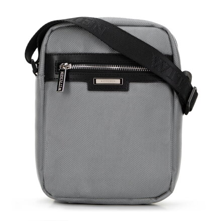 Pánska klasická crossbody taška sivá 100-4U-906-8
