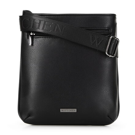 Pánska klasická crossbody taška z ekokože čierna 99-4P-009-1