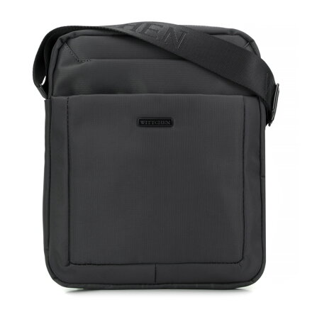 Pánska crossbody taška s prednými vreckami sivá 99-4P-200-8