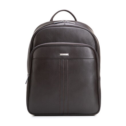 Tmavohnedý kožený pánsky ruksak na notebook 14” 102-3U-600-4