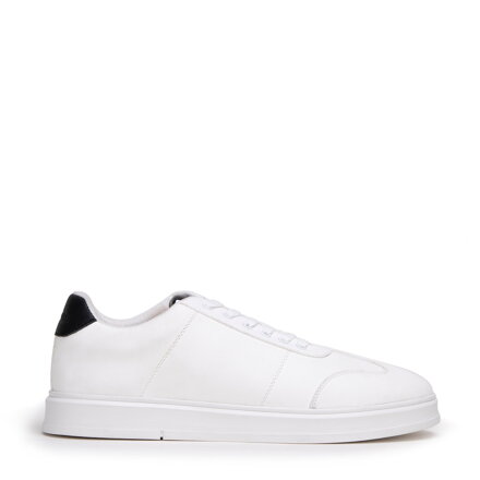 Męskie sneakersy z ekoskóry klasyczne białe 99-M-713-0